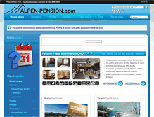 Tablet Screenshot of alpen-pension.com